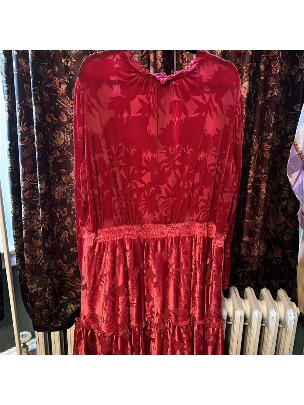 Eloquii Women's Red and Pink Dress